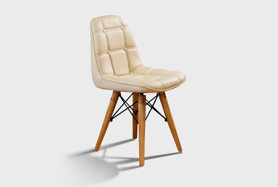 Стул "Ирвинг" мягкий; бейц-масло; экокожа, коричневый