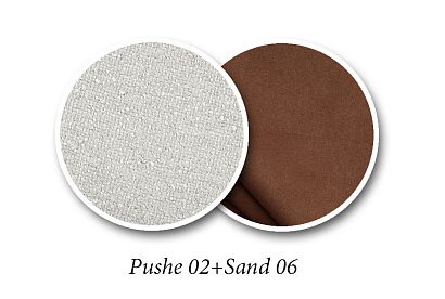 "Вавилон" кресло; нераскл.; 12; металл черный; Pushe 02+Sand 06 (гр. 1/МТХ)