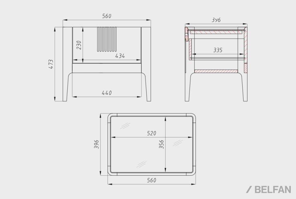 Тумба прикроватная "Бергамо" массив дуба 10