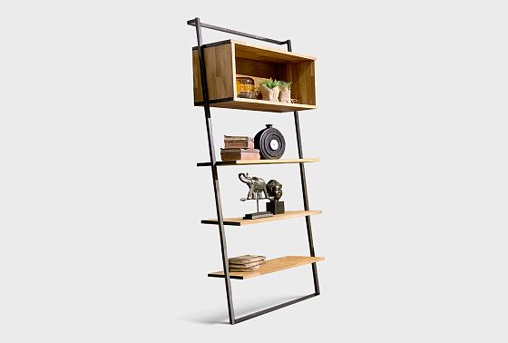 Стеллаж "Арт" 445 массив дуба, металл 6