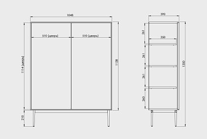 Тумба высокая "Монреаль"