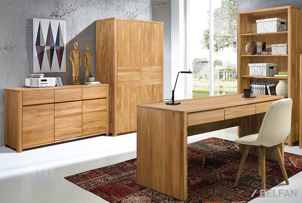 Стол письменный "Норд" массив дуба 4