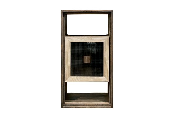 Модуль настенный "Cube Design" 2 (с нишей) массив и шпон дуба 2