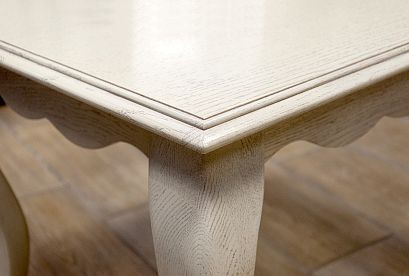 Стол журнальный "Тэфи" прямоугольный; *ММ-210-20; белая эмаль с темной патиной