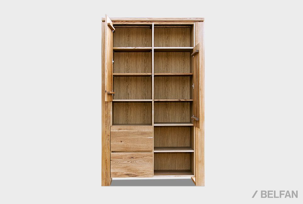 Шкаф комбинированный "Берген" В-224 массив и шпон дуба 3