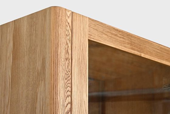 Витрина 1-но дверная "Бергамо" (правая) массив дуба 9