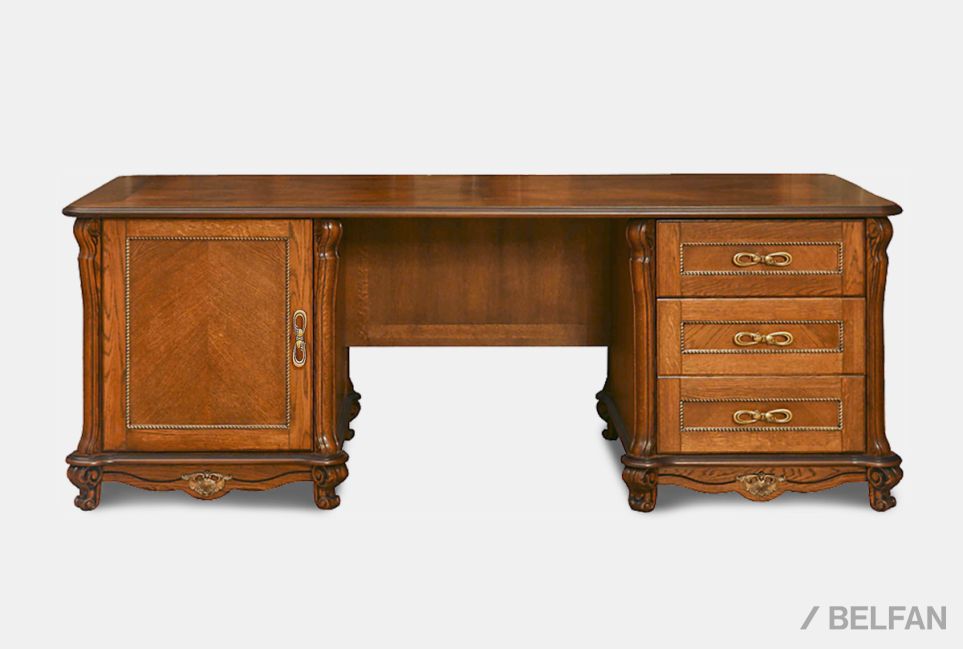 Стол письменный "Алези 2" массив и шпон дуба 1