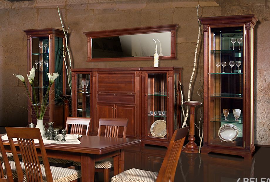 Зеркало "Престиж" массив и шпон берёзы 3