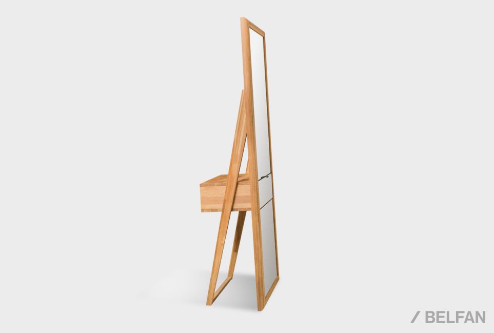 Зеркало напольное "Арт" массив дуба 5