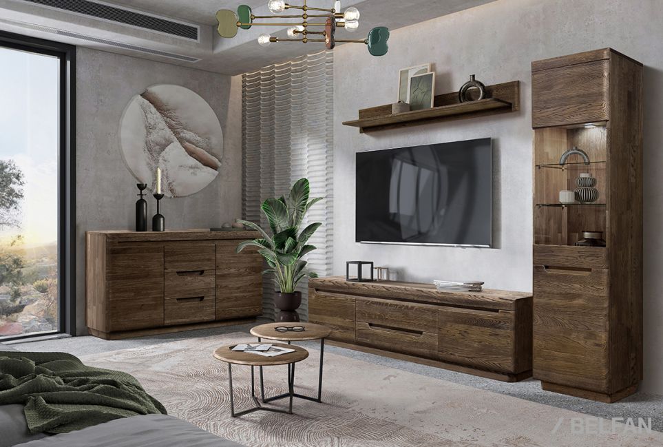 Тумба под ТВ "Бремен" 160 массив дуба 2