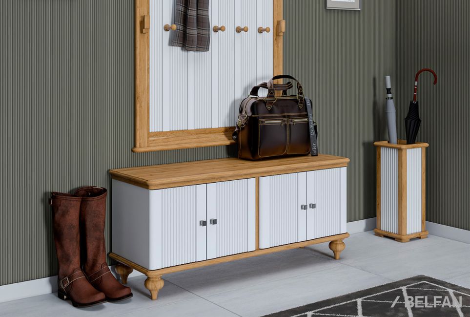 Вешалка настенная "Рандеву" 160 массив сосны 3