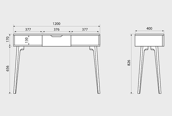 Консоль "Элва" (высокая) массив и шпон дуба 3