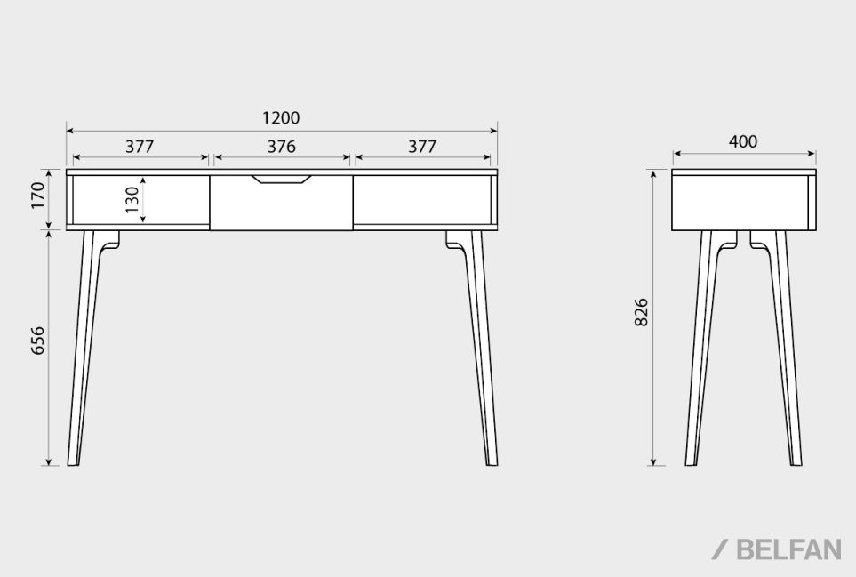 Консоль "Элва" (высокая) массив и шпон дуба 2