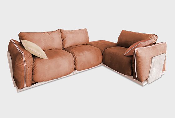 "Ферре" диван 3-х местный с пуфом  12