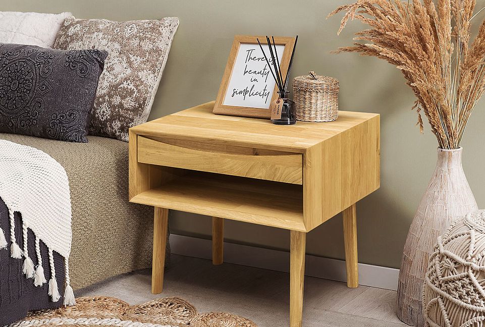 Тумба прикроватная "Ирвинг" (с нишей); графит