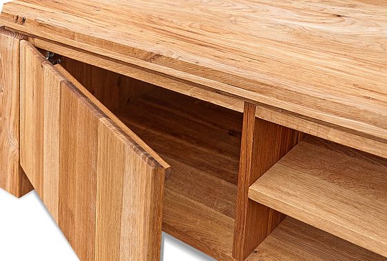 Тумба под ТВ "Берген" В-150 массив и шпон дуба 4