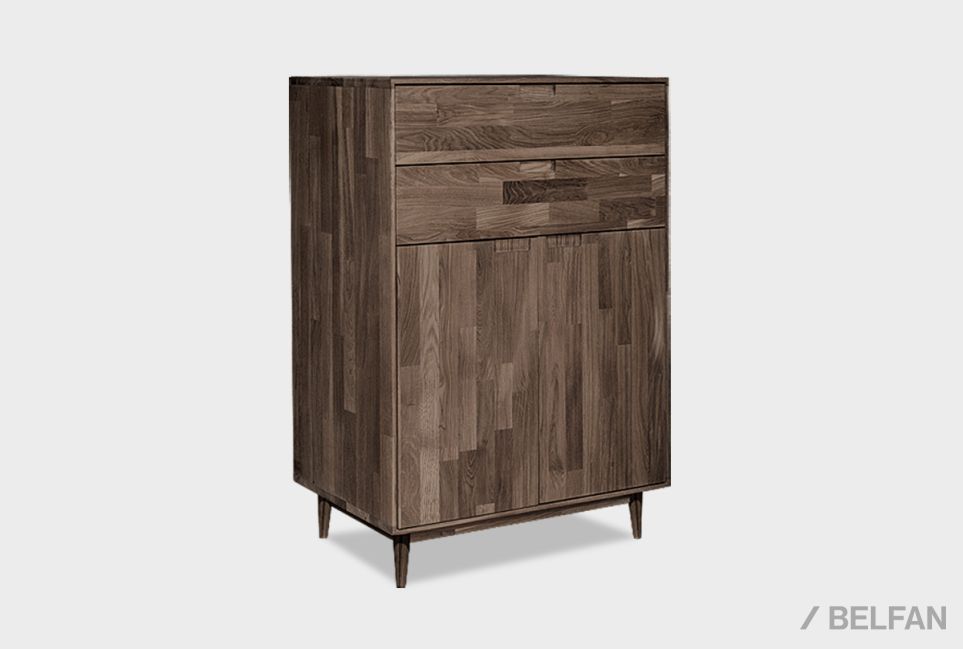 Тумба "Ирвинг" 2 высокая массив дуба 1