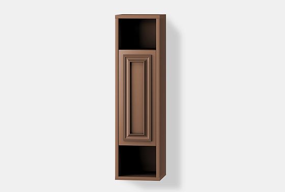 Шкаф настенный "Сакраменто" (левый) массив и шпон дуба, МДФ 8