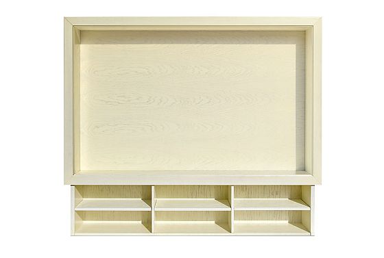 Секция верхняя в раме на ТВ тумбу "Франсуаза" массив и шпон дуба 3