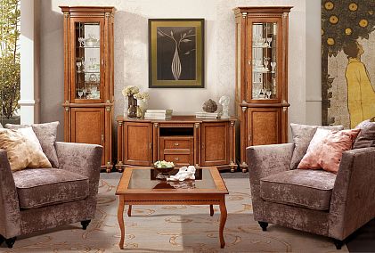 Шкаф с витриной "Валенсия 1з"