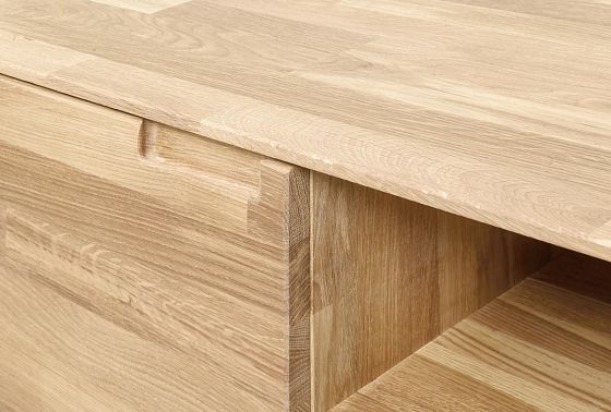 Тумба под ТВ навесная "Ирвинг" массив дуба 4