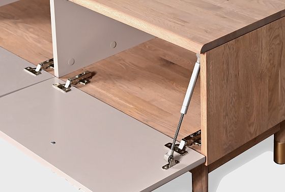 Тумба под ТВ "Меридиан" 180 массив дуба, МДФ 4