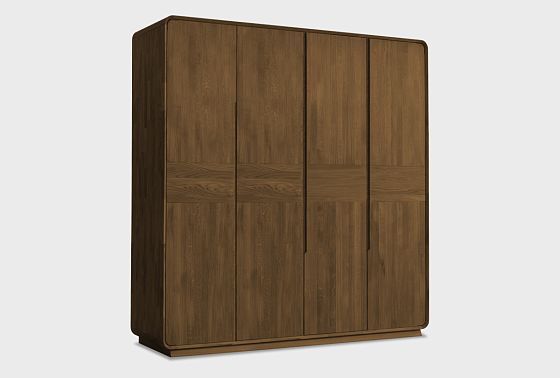 Шкаф для одежды 4-х дверный "Монблан" массив дуба 4