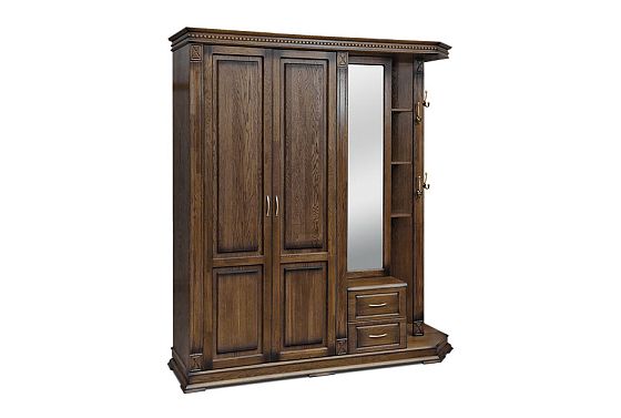 Шкаф комбинированный "Верди Люкс" 1 массив и шпон дуба 3