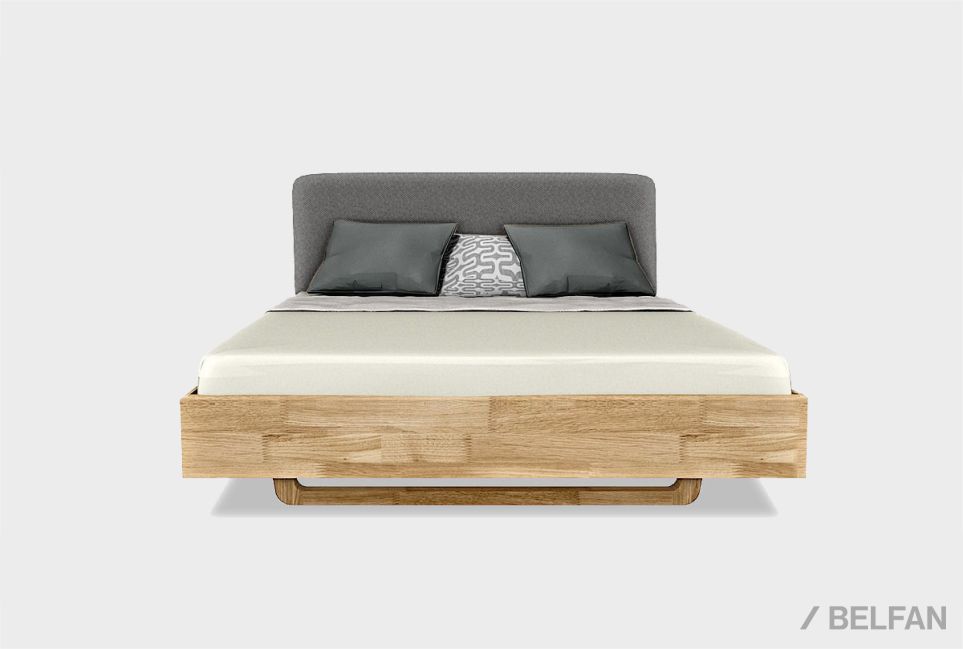 Кровать "Уоллстрит" (мягкое изголовье) массив дуба 1