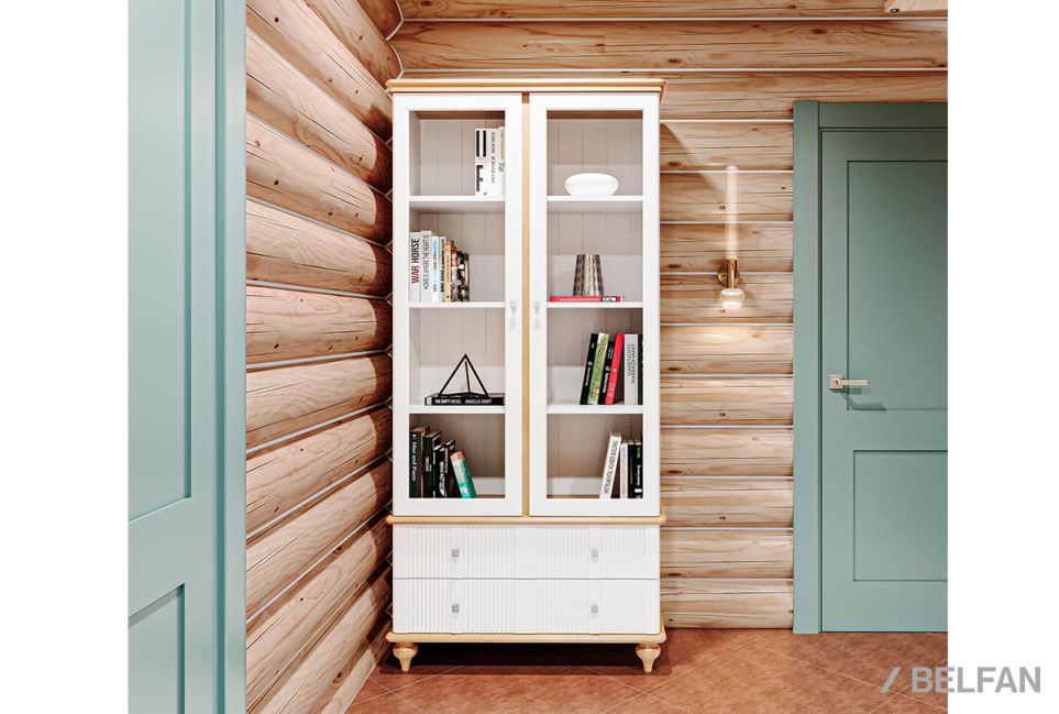 Шкаф для посуды "Рандеву" 22 массив сосны 1