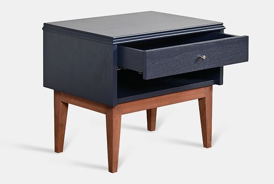 Тумба прикроватная "Сакраменто" (с нишей) массив и шпон дуба, МДФ 3