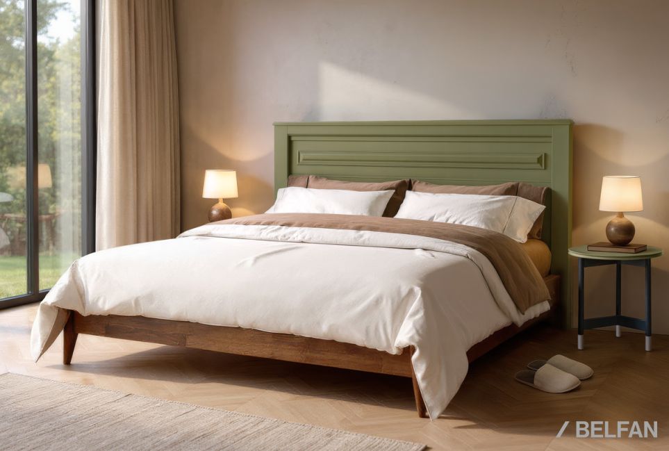 Кровать "Сакраменто" массив и шпон дуба, МДФ 1