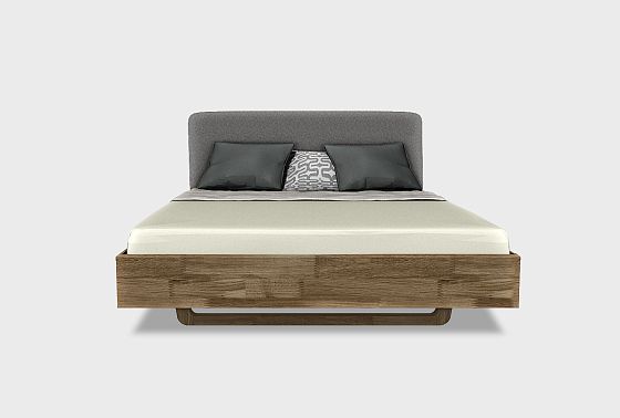Кровать "Уоллстрит" (мягкое изголовье) массив дуба 3