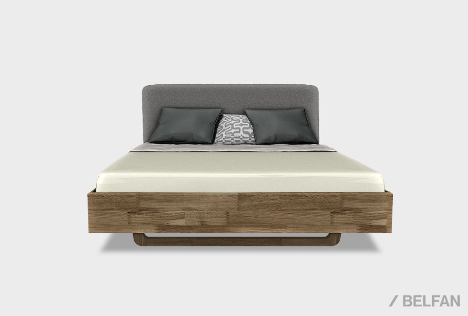 Кровать "Уоллстрит" (мягкое изголовье) массив дуба 1