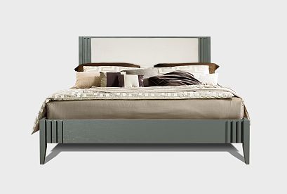 Кровать "Чикаго"; без основания, без матраса; *ВМФ-1763; (1600x2000); платина; Avelina 9534