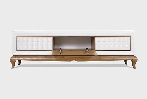 Тумба под ТВ "Армония" массив и шпон дуба 10