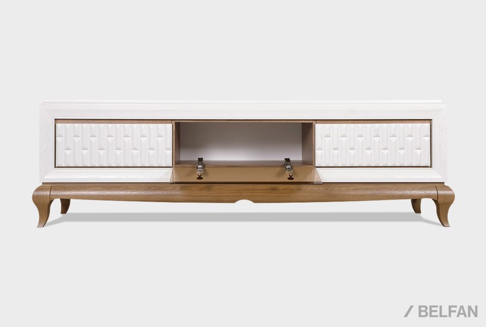 Тумба под ТВ "Армония" массив и шпон дуба 3