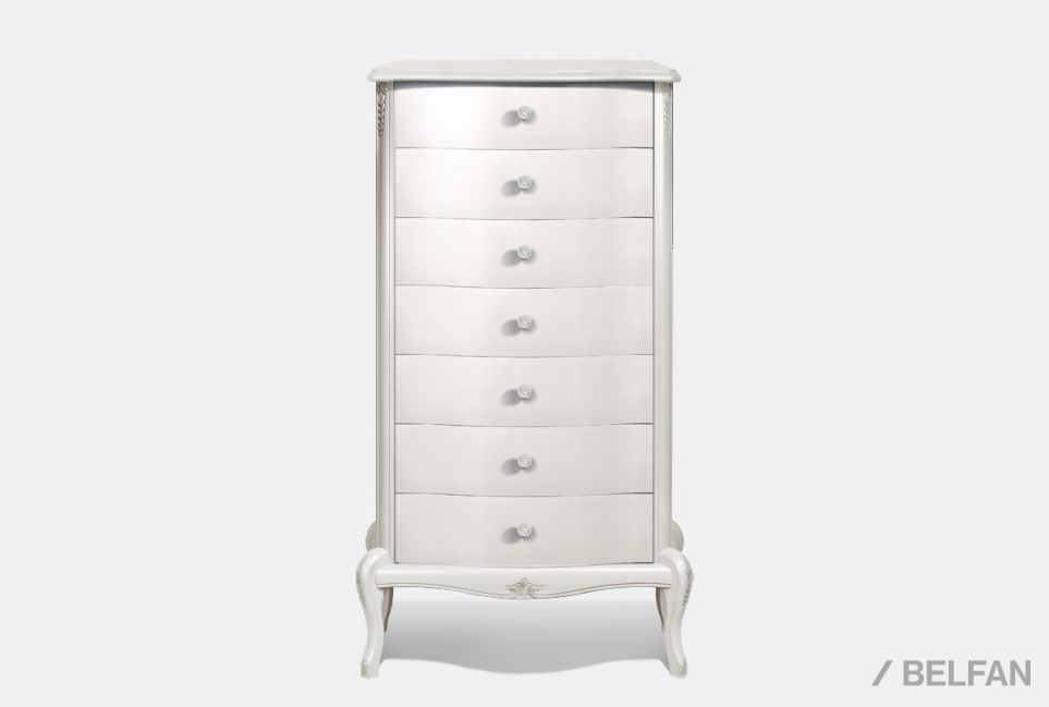 Комод высокий "Флерон" массив и шпон бука 1