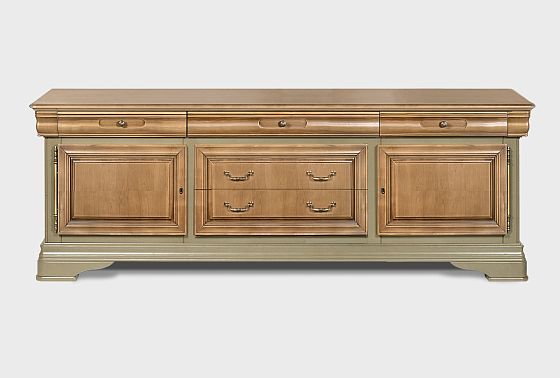 Тумба под ТВ "Оливия" 3 массив и шпон ольхи 3