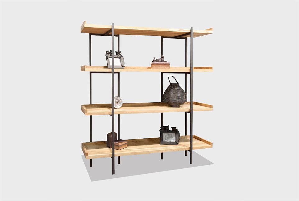 Стеллаж открытый "Cube Design" 4; бейц-масло