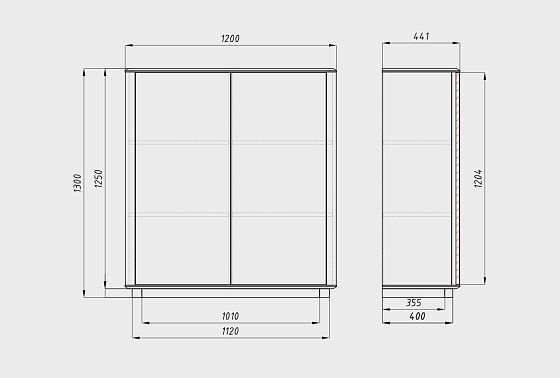Тумба высокая «Тор» массив дуба 4