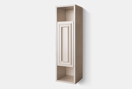 Шкаф настенный "Сакраменто" (левый) массив и шпон дуба, МДФ 8