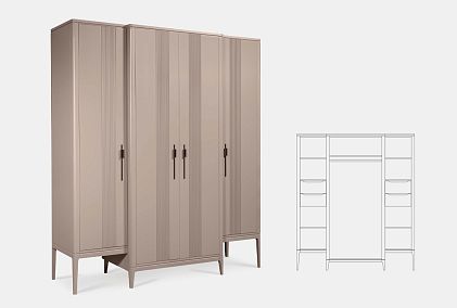 Шкаф для одежды 4-х дверный "Dune"