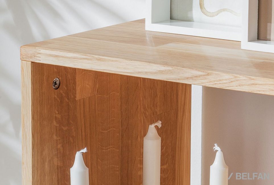 Стеллаж открытый "Арт" 10 массив дуба 2