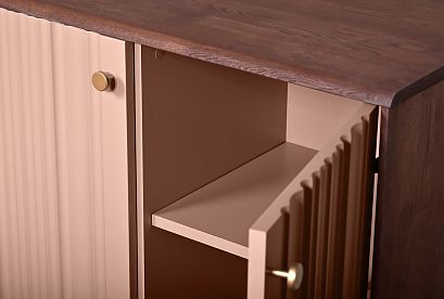 Тумба "Меридиан" 4; *А-017.114; к-шоколадный дуб, ф-дымчатая роза