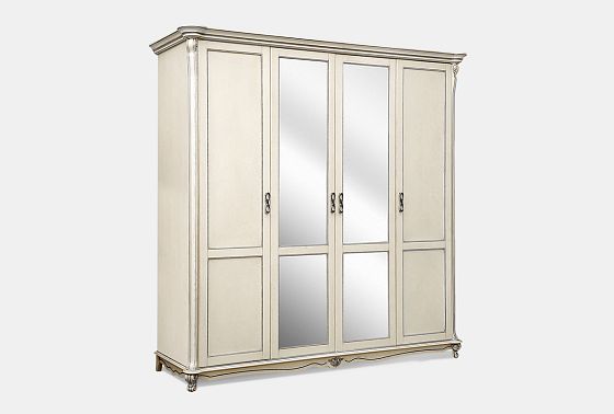 Шкаф 4-х дв. "Алези" массив и шпон дуба 2