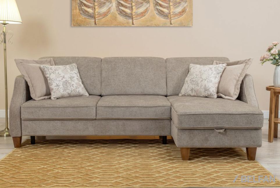 "Габриса" диван с оттоманкой массив бука 3