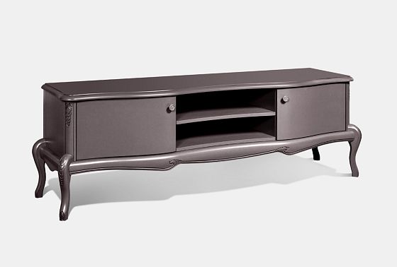 Тумба под ТВ "Флерон" массив и шпон бука 4