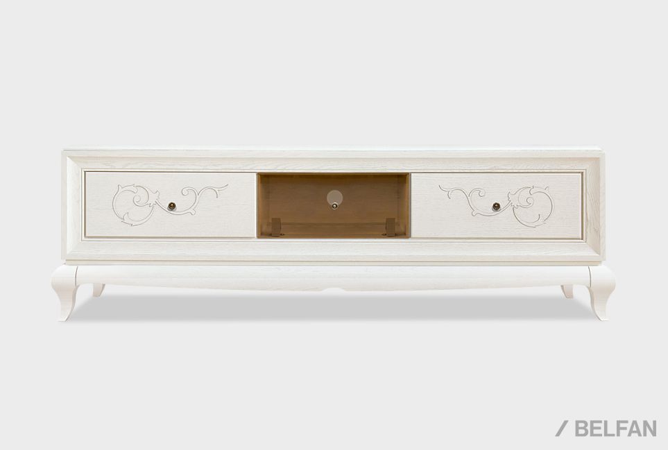 Тумба под ТВ "Соната" (декор) массив и шпон дуба 5