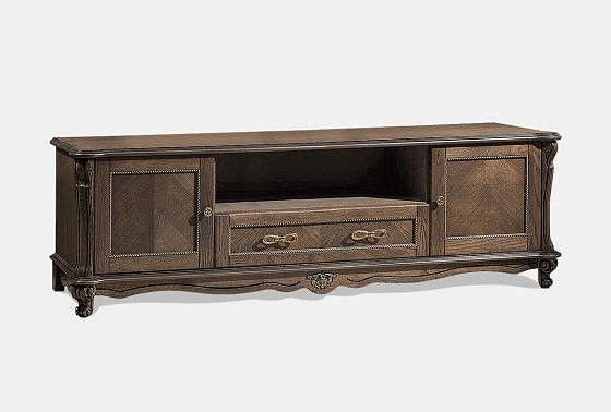 Тумба под ТВ "Алези 22" массив и шпон дуба 4